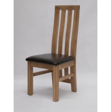 Paris Oak Leather Dining Chair